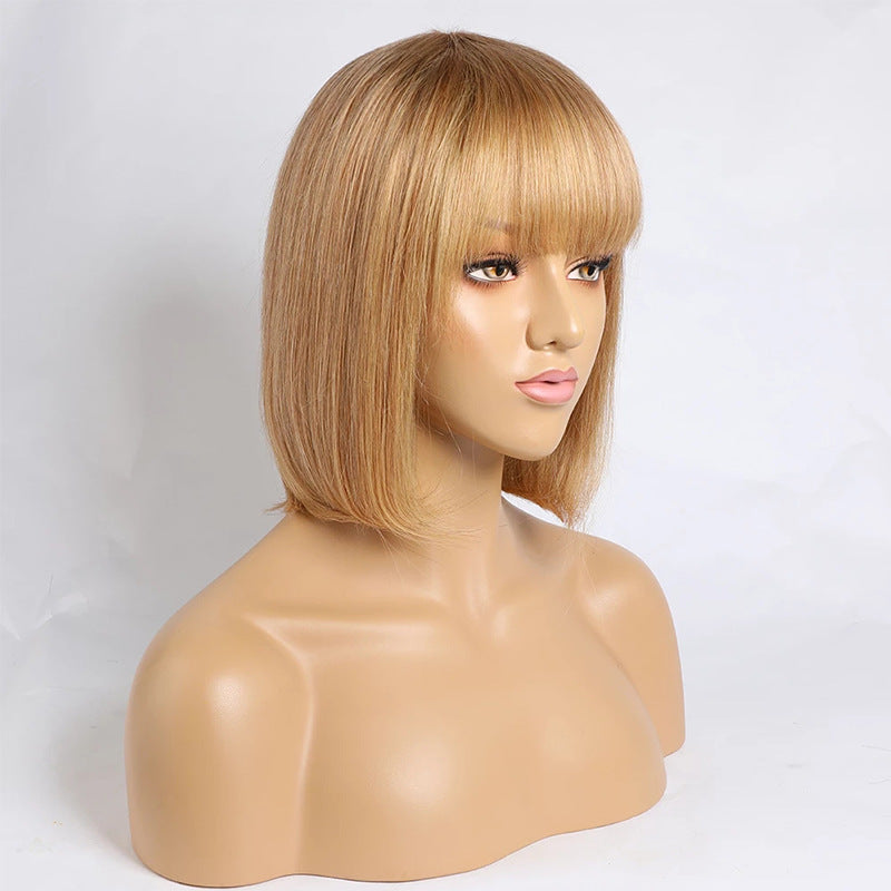 MagnoliaHair®European and American Wig Medium Length Straight Hair