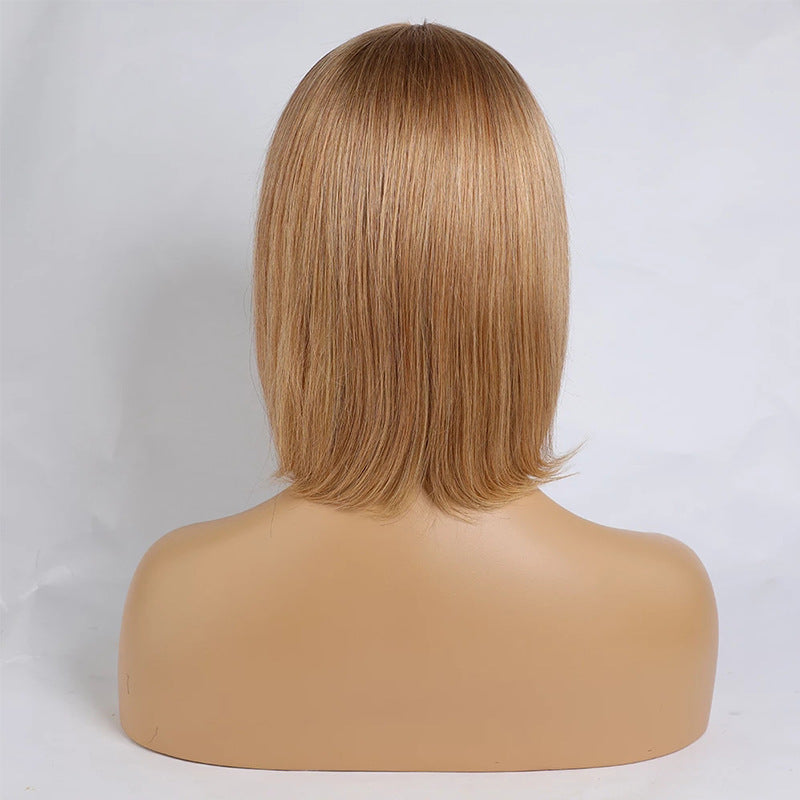 MagnoliaHair®Perruque européenne et américaine cheveux raides de longueur moyenne