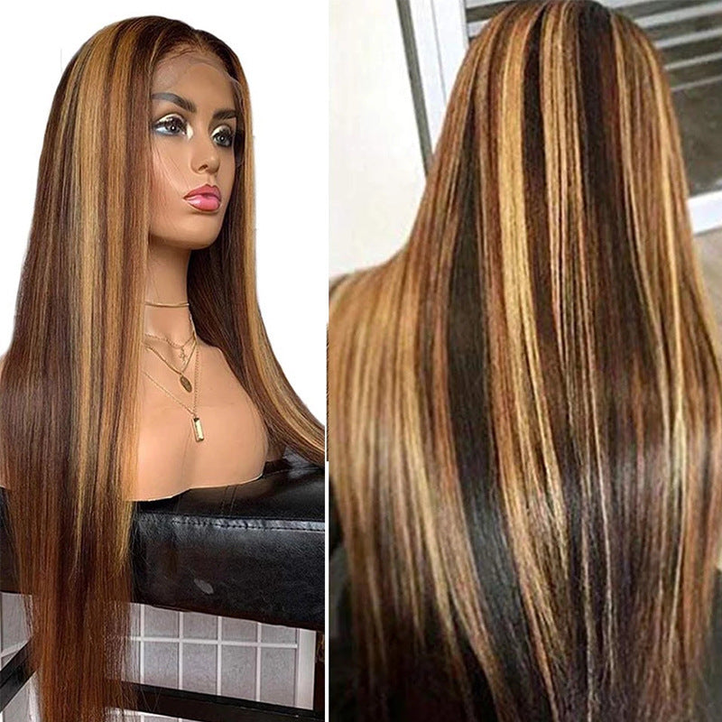 MagnoliaHair®Perruque dames fibre chimique couverture de cheveux couleur de piano 