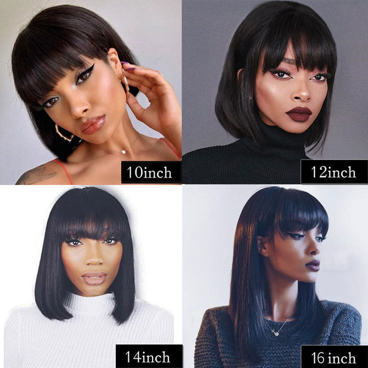 MagnoliaHair®Perruques de cheveux humains pleine machine Unice Hair pour femmes noires