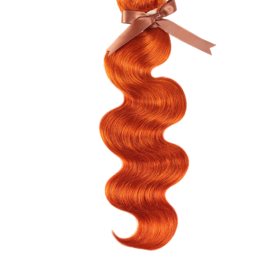 MagnoliaHair®Bloc de rideau en cheveux véritables Orange Europe et Amérique