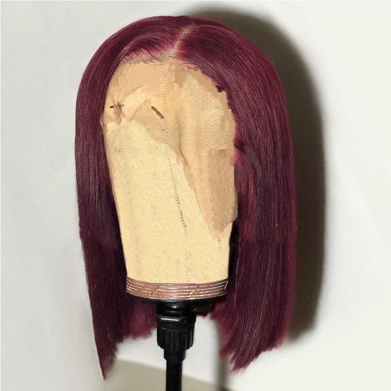 Wig Female Short Hair European And American Bobo Bobo Head Mid-shoulder Short Straight Hair Headgear