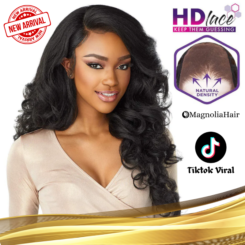 MagnoliaHair®Djalika Lace HD Fiber Premium Half-Human Wigs ( Tiktok Viral )